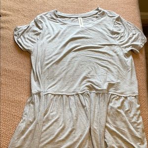 NWOT oversized peplum shirt